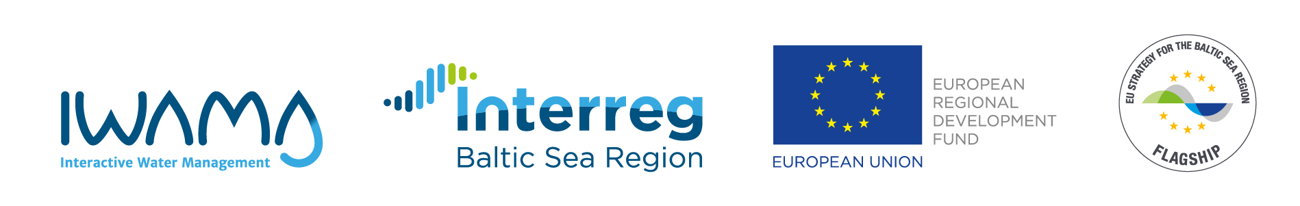 IWAMA project, Interreg BSR and EU flag 