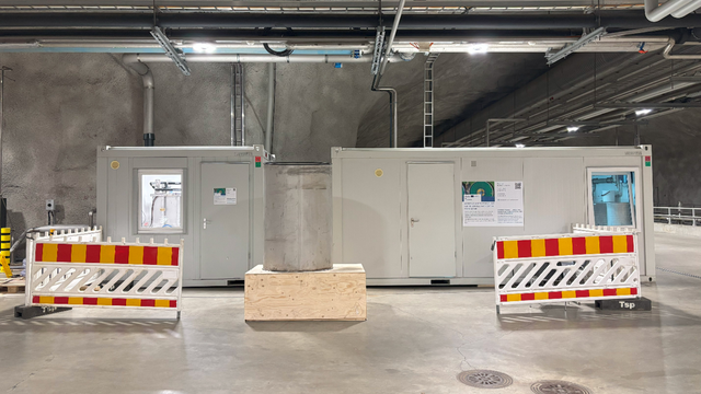 Mobile pilot containers installed at the Turku WWTP