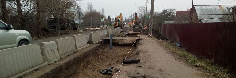 Construction of the vacuum sewerage system