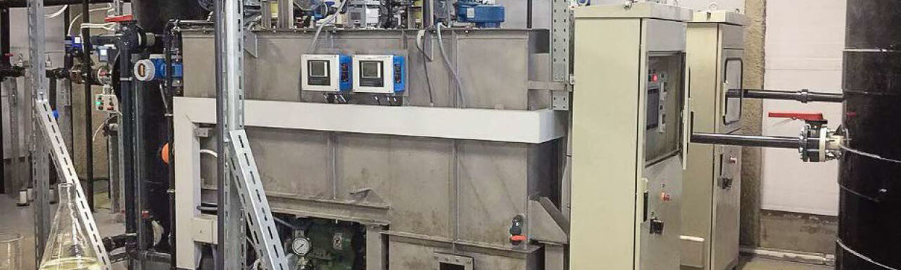 Fast clarification plant