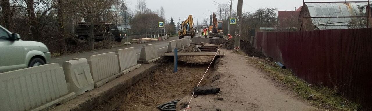 Construction of the vacuum sewerage system
